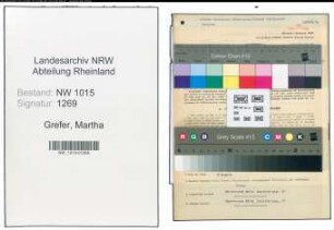 Entnazifizierung Martha Grefer , geb. 03.02.1921 (Bueroangestellte)