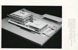 Einkaufszentrum am Zoo, Berlin-Charlottenburg (Diplomarbeit bei Peter Poelzig): Modellfoto