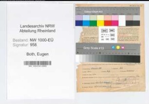 Entnazifizierung Eugen Both, geb. 01.12.1884 (Studiendirektor)