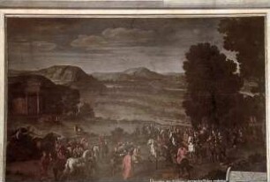 Die Übergabe der Schlüssel der von den Türken eroberten Festungen an Herzog Karl V. von Lothringen 1687