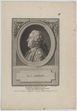 Bildnis des Elie Catherine Fréron