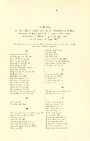 Index of the Chinese books used in the preparation of this volume, or mentioned in it ...