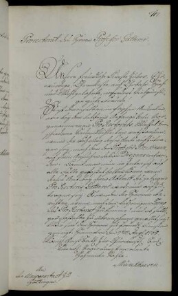 Erkundigung nach dem nächsten Prorektor.