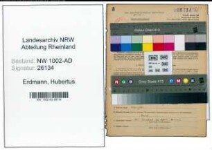 Entnazifizierung Hubertus Erdmann, geb. 07.11.1908 (Wirtschaftspruefer)