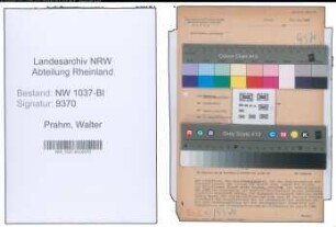 Entnazifizierung Walter Prahm , geb. 06.12.1909 (Polizeibeamter)