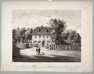 Der Gasthof "Stückgießers" an der Blumenstraße/Böhnischplatz in Dresden-Johannstadt