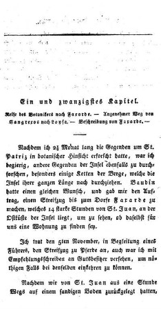Reise des Botanikers nach Faxarde. - Weg von Cangrexos nach Loysa. -