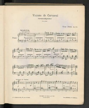 Visions de Carneval Carnevalgeister Valse