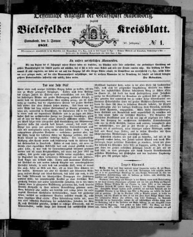 Titelseite einer Zeitung
