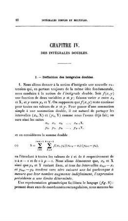 Chapitre IV. Des Intégrales Doubles.