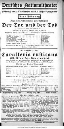 Cavalleria rusticana (Sizilianische Bauernehre)