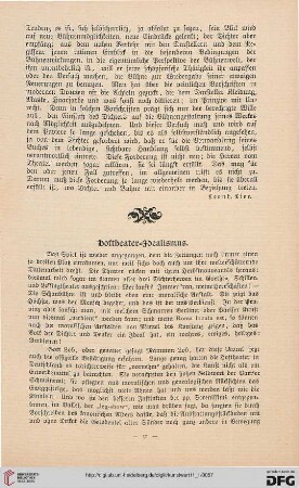 Hoftheater-Idealismus