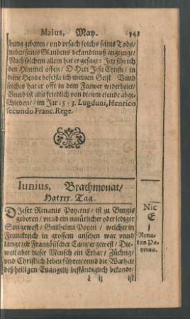 Iunius, Brachmonat/