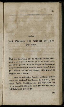 Ueber das Studium der Morgenländischen Sprachen.