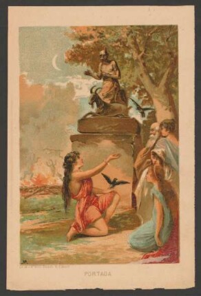 Portada - [Ilustración para el anuncio de la publicación de "La misa negra ó El tesoro del fantasma"]