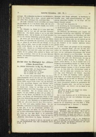 Bericht über die Thätigkeit der "Litterarischen Kommission" des "kathol. Lehrervereins im Reg.-Bez. Wiesbaden"