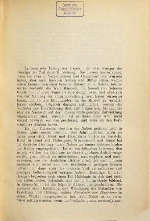 Hagedorns Gedanken von sittlicher und geistiger Bildung
