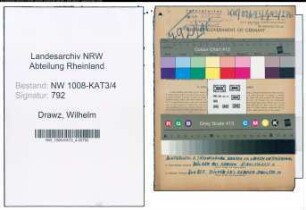 Entnazifizierung Wilhelm Drawz , geb. 26.01.1912 (Maurer)