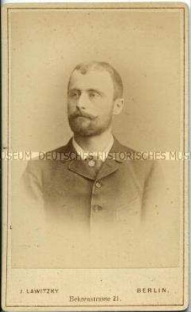 Porträt eines jungen Mannes, Carte de Visite