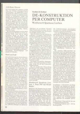 De-Konstruktion per Computer