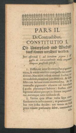 Pars II. De Contractibus