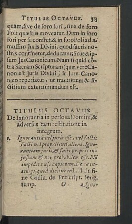 Titulus octavus.