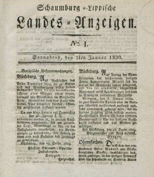2ten Januar-25sten December = Nro. 1-52