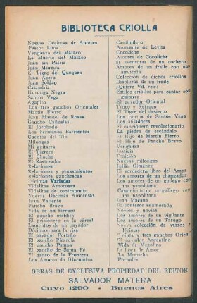 Biblioteca criolla