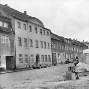 Grünhain. Ehemaliges Gewandhaus (1807), Markt 6. Straßenansicht