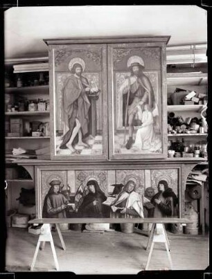 St. Annakapelle; Flügelaltar nach der Restaurierung, innen und aussen