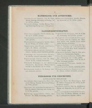 Philologie und Geschichte.