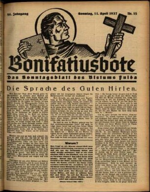 Ausgabe vom Sonntag, den 11. April 1937.