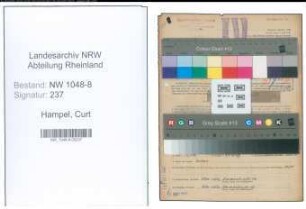 Entnazifizierung Curt Hampel , geb. 13.06.1900 (Ingenieur)