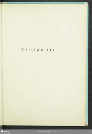 Holzschnitte