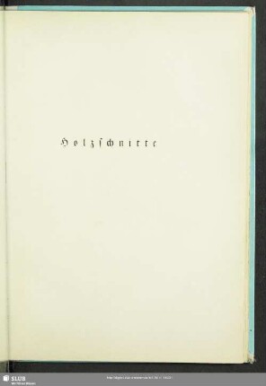 Holzschnitte