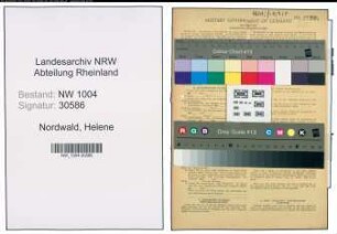 Entnazifizierung Helene Nordwald , geb. 04.10.1903 (Postarbeiterin)