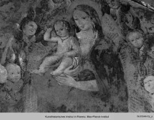 Madonna in der Mandorla und Engel