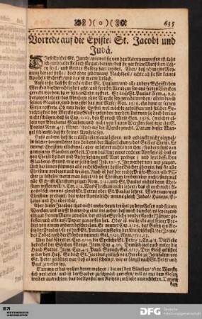 Vorrede auf die Epistel St. Jacobi und Judä.