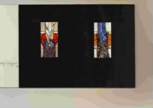 Entwürfe für vier Glasfenster in der Friedhofskapelle in Braunschweig-Waggum