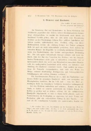 2. Hexerei und Zauberei.