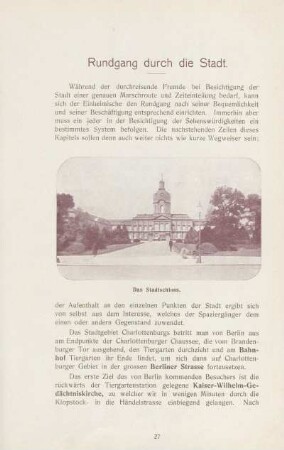 Rundgang durch die Stadt