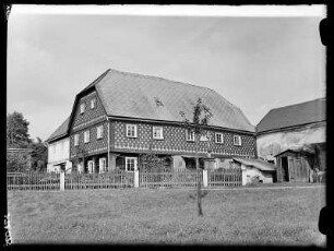 Häuser in Hilgersdorf (Sudetenland)