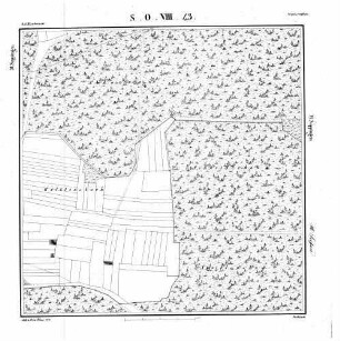 Kartenblatt SO VIII 43 Stand 1821