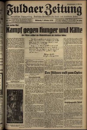 Ausgabe vom Mittwoch, den 07. Oktober 1936.