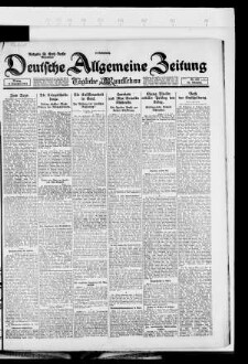 Deutsche allgemeine Zeitung, Abendblatt