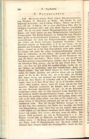 V. Psychiatrie.