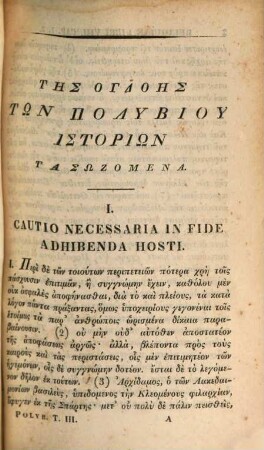 Polybii Historiarum quae supersunt, 3. Lib. VIII - XVI