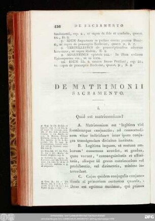 De Matrimonii Sacramento.