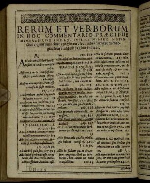 Rerum Et Verborum In Hoc Commentario Præcipue [...]