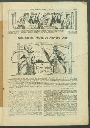 Una página inédita de Acevedo Díaz